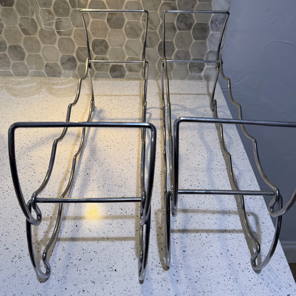 Modern Silver Wine Rack Set – Stylish Storage & Display - Picture 2 of 4